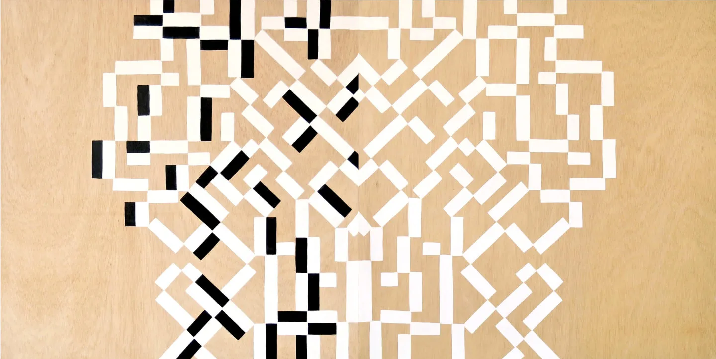 Imagen de la obra Grid & Waves-Dyptych
