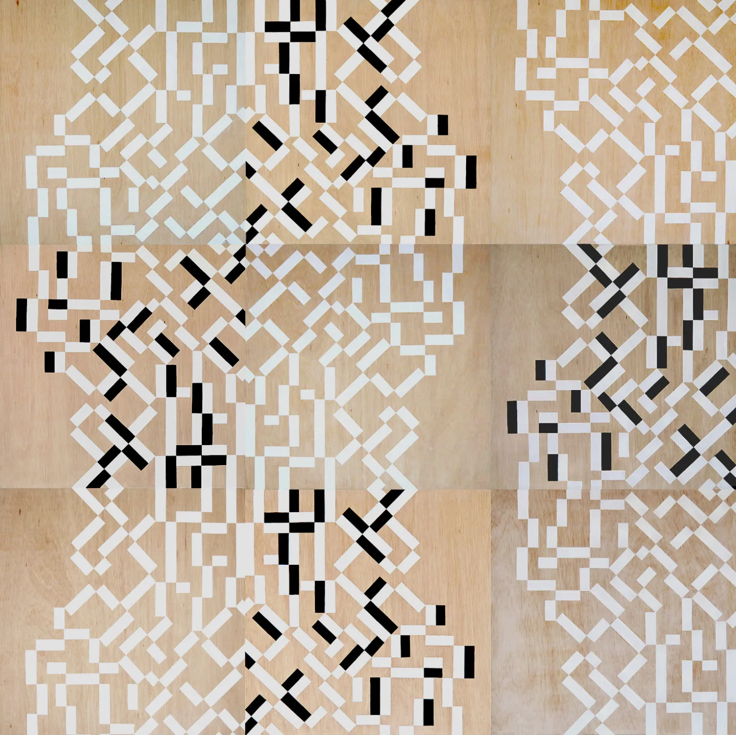Imagen de la obra Grid & Waves-Polyptych
