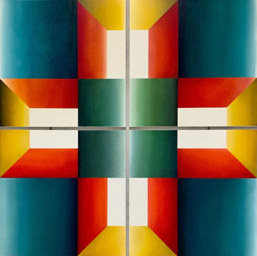 Imagen de la obra Oleo sobre lienzo, 385 x 385 cm